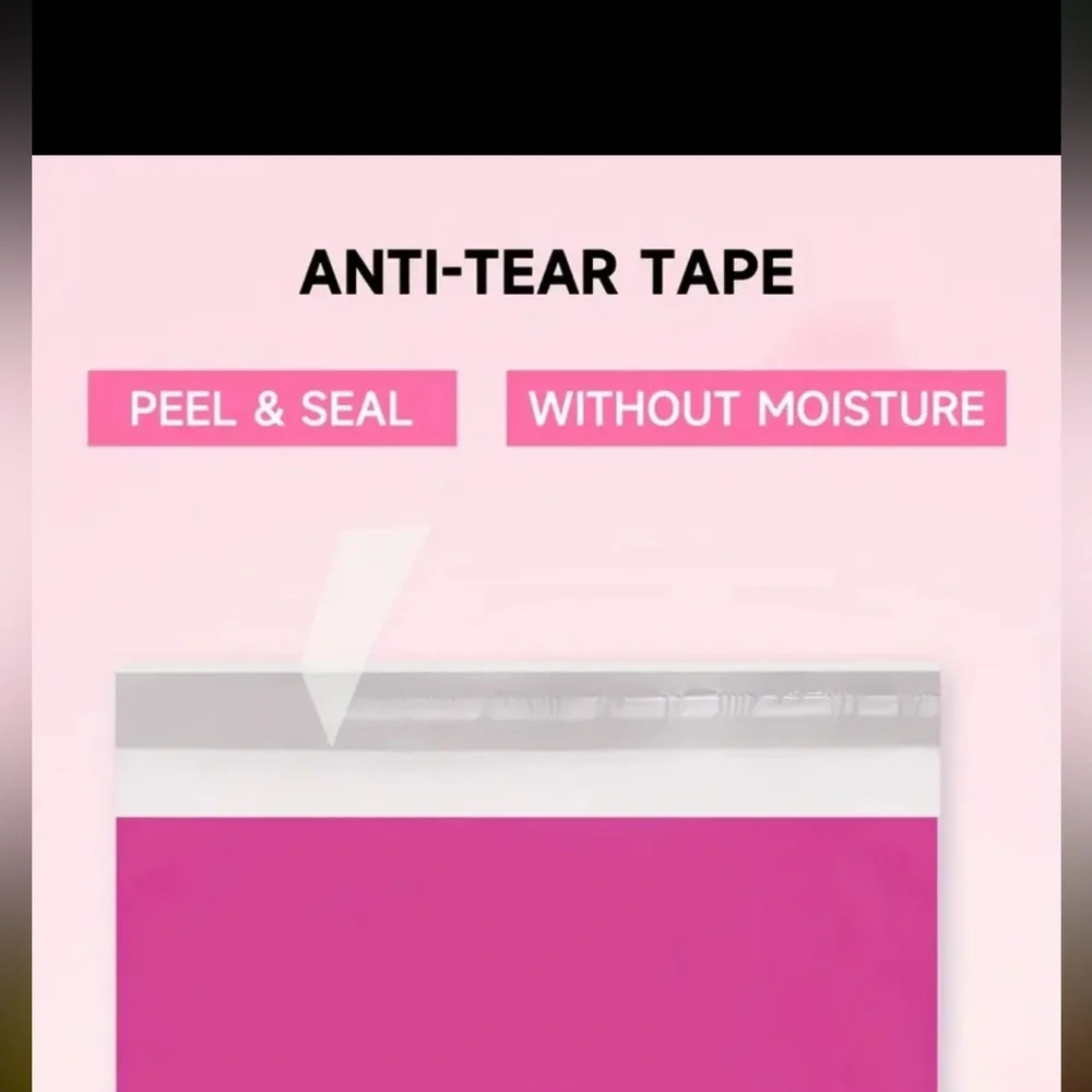 Pink 10” x 13” polymailers